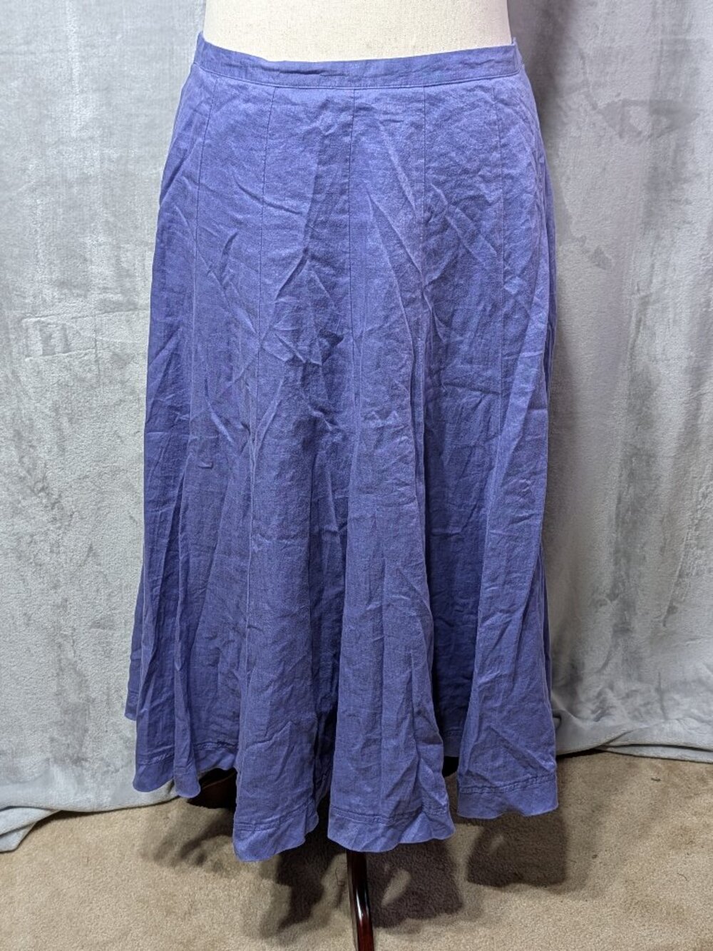 J Jill Purple A Line Skirt (1X)
